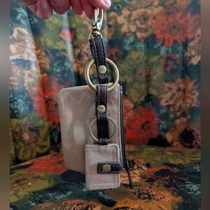 Vintage Y2K 2000s Nine West Wallet Coin Purse And Matching Photo Keychain